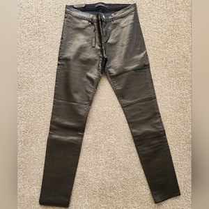 JBRAND size 29 black coated super skinny jeans NWT